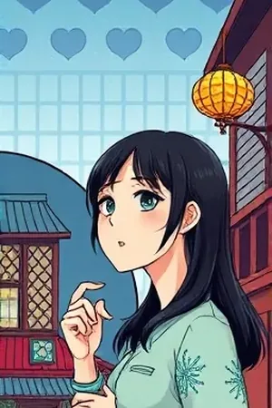 樱桃色夏天封面：短发少女与树荫下的光斑